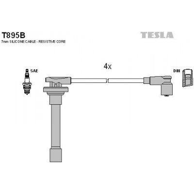 Sada kabelů pro zapalování TESLA T895B – Hledejceny.cz