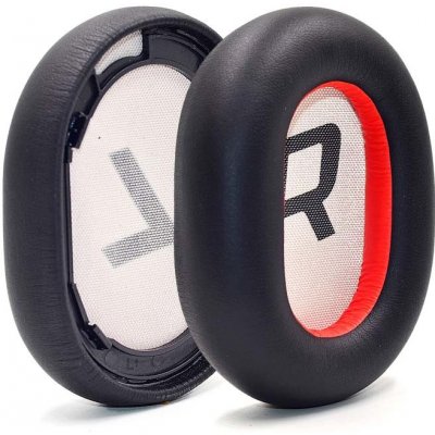 eses náušníky pro sluchátka Plantronics backbeat Pro 2 SE 8200 UC černo červené kožené – Zboží Živě