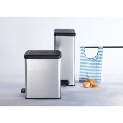 CURVER SLIM BIN 25 l Odpadkový koš stříbrný 02339-582 – Zboží Mobilmania