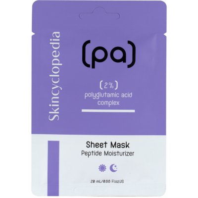 Skincyclopedia Sheet Mask Polyglutamic Acid Hloubkově hydratační plátýnková maska 1 ks / 20 ml