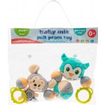 Baby Mix dětské plyšové chrastítko do kočárku myš a sova – Zboží Mobilmania