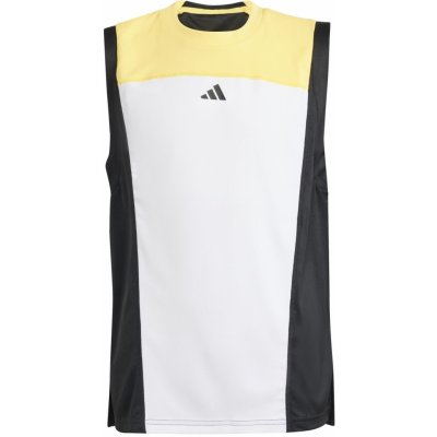 adidas Girls Aeroready Pro Tank white/orange/black – Zboží Dáma