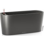 Lechuza Samozavlažovací truhlík Delta plastový 40x15x18 cm antracit – Hledejceny.cz