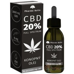 Pharma Activ CBD 20% Full Spectrum KONOPNÝ OLEJ 10 ml