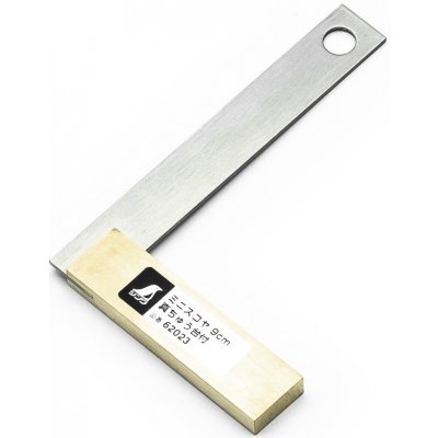 SHINWA Nerezový mini úhelník s robustní mosaznou základnou 90 mm – Zboží Mobilmania