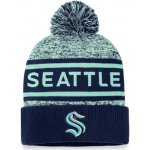 Fanatics Zimní čepice Seattle Kraken Authentic Pro Game & Train Cuffed Pom Knit Traditional Navy-Icy Blue – Hledejceny.cz