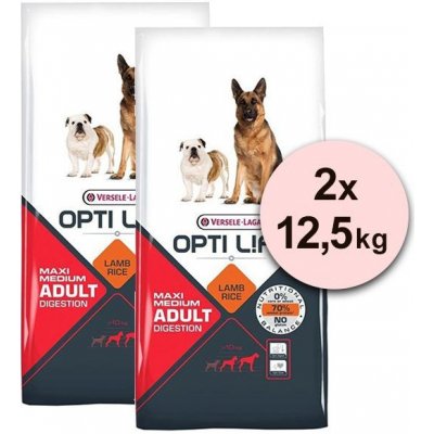 Versele Laga Opti Life Adult Digestion Medium & Maxi 2 x 12,5 kg