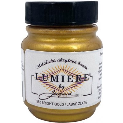Jacquard Metalické Barvy Lumiere 552 jasně zlatá – Hledejceny.cz
