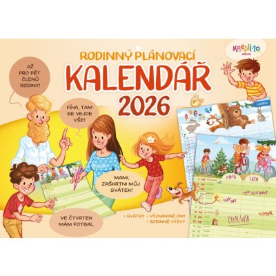 Rodinný plánovací 2026 – Zboží Dáma