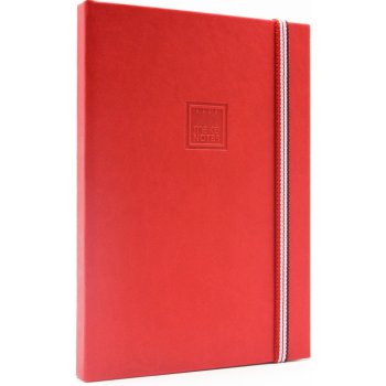Makenotes zápisník A6 cherry reds elastickou gumičkou