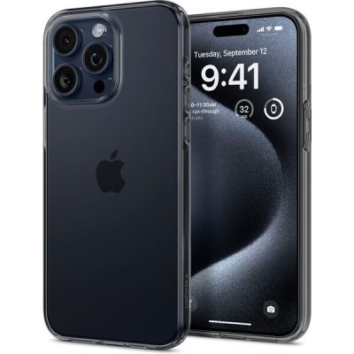 Spigen Crystal Flex iPhone 15 Pro šedé