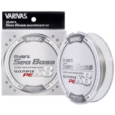 Varivas Šňůra Avani Sea Bass Max Power PE X8 Stealth Gray 150m 0,165mm – Sleviste.cz