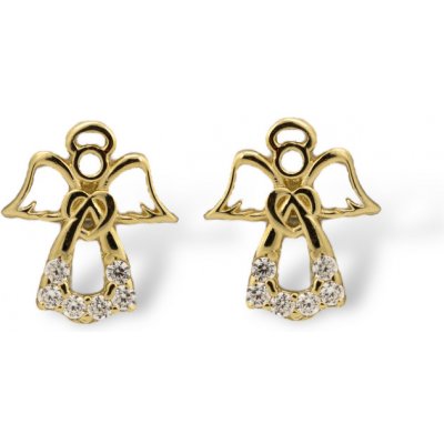 Pattic zlaté náušnice Anděl LOMT244204Y – Zbozi.Blesk.cz