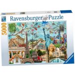 RAVENSBURGER Velkoměsta koláž 5000 dílků – Zboží Dáma