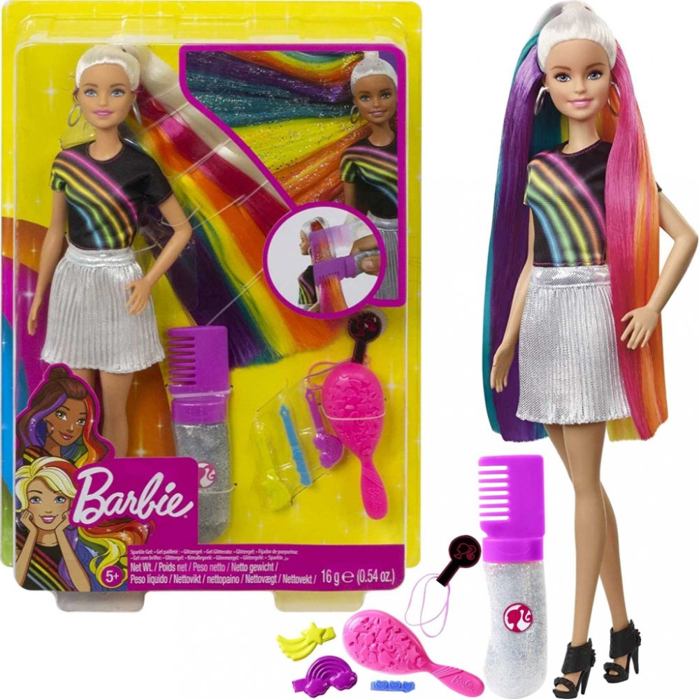 Barbie s duhovými vlasy | Srovnanicen.cz