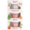 Tělové máslo Fluff Winter Snack set tělové máslo Mulled Wine 100ml + tělový peeling Apple Pie 100ml + tělový peeling Cinnamon Buns 100ml