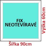 Soft Plastové okno 90x60 cm FIX neotevíravé – Zboží Mobilmania