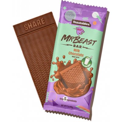 Feastables MrBeast mléčná čokoláda 60 g – Zbozi.Blesk.cz