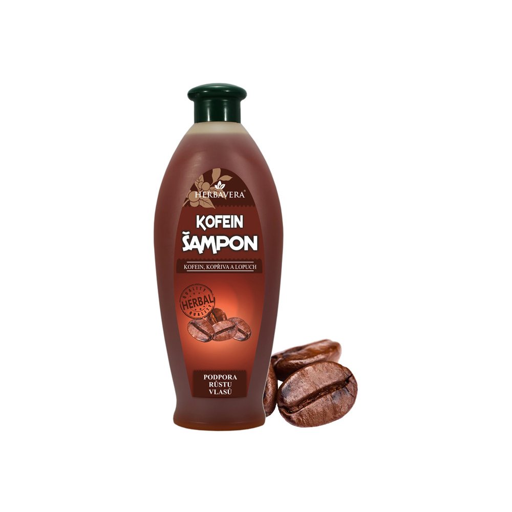 Herbavera vlasový šampon kofeinový 550 ml — Heureka.cz