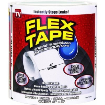 Vodotěsná lepící páska - Flex Tape bílá – Sleviste.cz