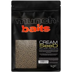 MUNCH BAITS Pelety Cream Seed 1kg 4mm