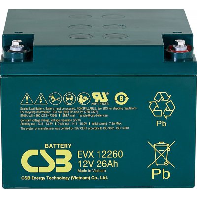 CSB 12V 26Ah EVX12260 I – Zboží Mobilmania