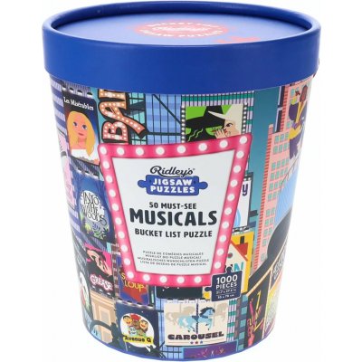 RIDLEY'S GAMES Bucket List 50 MustSee Muzikály 1000 dílků – Hledejceny.cz