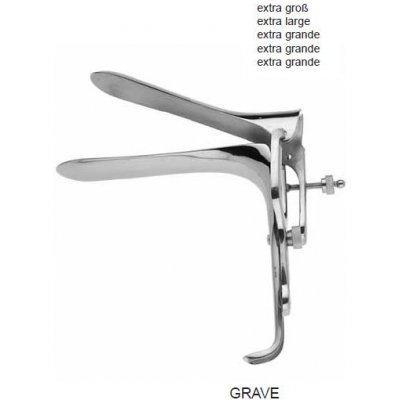 CM Instrumente Germany Gynekologické zrcadlo GRAVE extra velké 120 x 38 mm – Hledejceny.cz