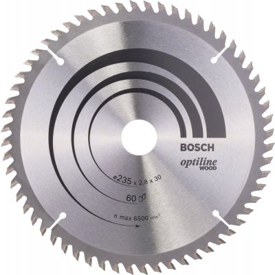 Bosch pilový kotouč Optiline Wood 235x30 60WZ – Zboží Mobilmania