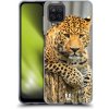 Pouzdro a kryt na mobilní telefon Samsung Pouzdro Head Case Samsung Galaxy A12 DIVOČINA – LEOPARD