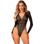 Obsessive Neobyčejné body Merlys teddy - černá – Zboží Dáma