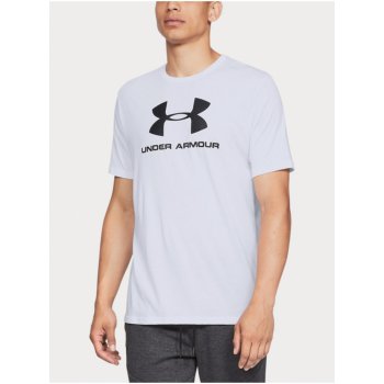 Under Armour Men's UA Sportstyle Logo Short Sleeve White/Black Fitness tričko