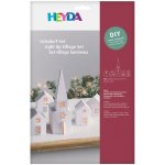 Heyda 3D papírové výřezy - domečky bílé (5ks) – Zboží Mobilmania
