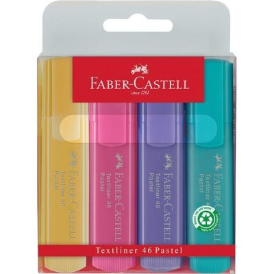 Faber Castell Textliner 1546 pastel. sada 4ks – Hledejceny.cz