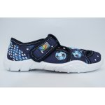 Peon Zdravotní obuv chlapecké přezůvky MI 018 AL Modrá – Zboží Mobilmania