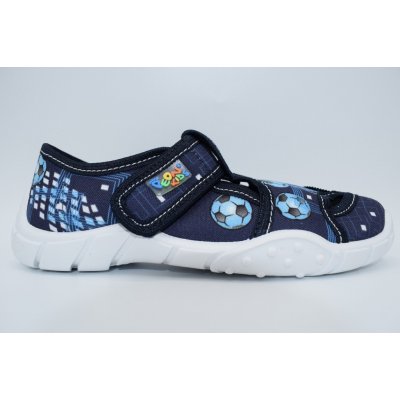 Peon Zdravotní obuv chlapecké přezůvky MI 018 AL Modrá