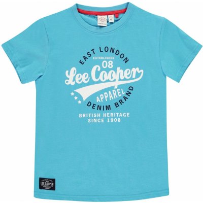 Lee Cooper dětské tričko aqua – Zboží Mobilmania