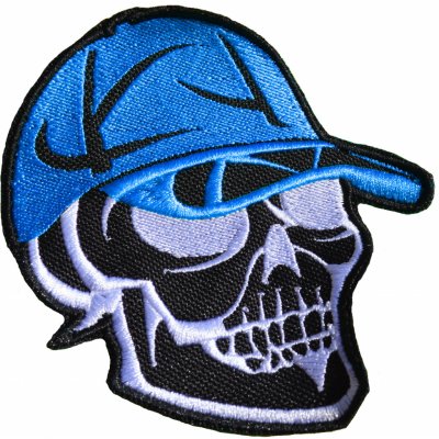 Warrior Dog Lebka s kšiltovkou Barva kšiltovky: Světle modrá, Velikost nášivky: 10 cm – Sleviste.cz