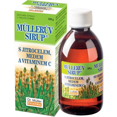 Dr. Müller Müllerův sirup s jitrocelem, medem a vitaminem C sirup pro podporu imunitního systému 245 ml