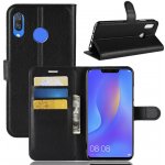 Pouzdro HUAWEI NOVA 3 - peněženka se stojánkem - černé – Zboží Živě