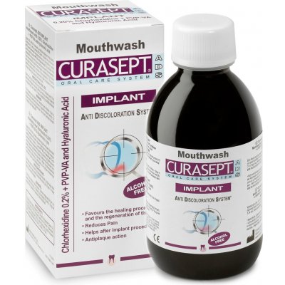 Curasept IMPLANT ústní voda 0,20% CHX 200 ml