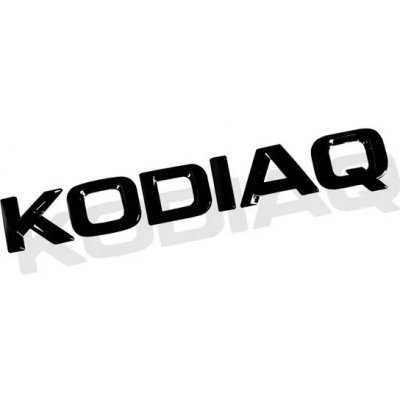 Logo KODIAQ na kufr Škoda - znak černá – Zboží Mobilmania