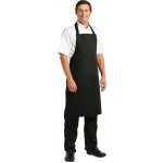 Whites Chefs Clothing náprsní zástěra polybavlna černá – Zboží Dáma