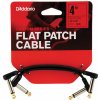 D'Addario Flat Patch Cable 4in Right Angle Twin PK