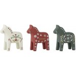 Bloomingville Vánoční svícen Siffer Červená, multi barva, pryskyřice – Zboží Dáma