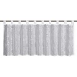 Sehlbach Vitrážová záclona s poutky, Silver Waves, bílá, 135 x 45 cm – Zboží Dáma