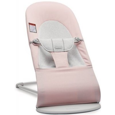 BabyBjörn lehátko Balance Soft Cotton Light pink/grey, světlá skonstrukce – Hledejceny.cz