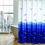 MSV MOUETTES motiv racků bílo-modrý 180 x 200 cm – Zboží Dáma