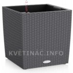 Lechuza Cube Cottage Květináč Antracit 50 cm – Zbozi.Blesk.cz