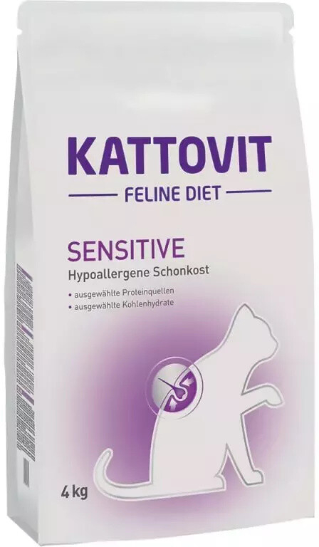 Kattovit Sensitive pro kočky s alergiemi a potravinovými intolerancemi 4 kg